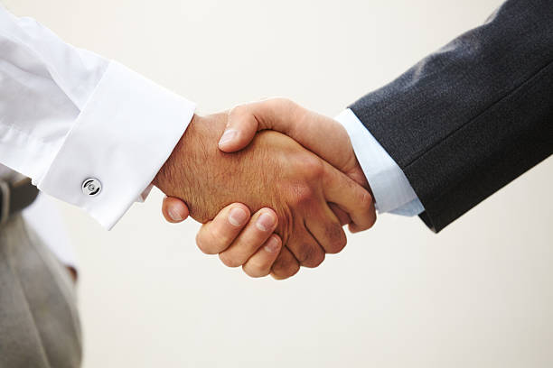 istock Closeup of a business handshake 474044954
