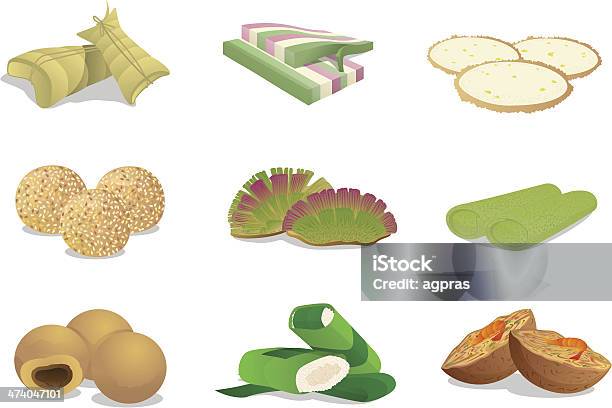 전통 스낵임을 인도네시아인 카사바에 대한 스톡 벡터 아트 및 기타 이미지 - 카사바, 0명, 구이