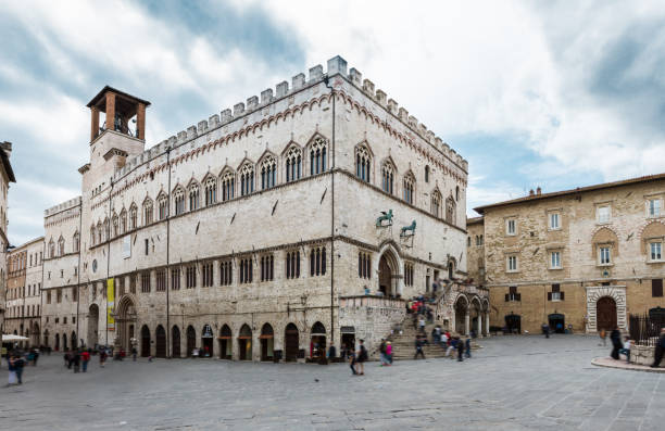istock Wide angle view of Perugia, Umbria. Old Town 474047758