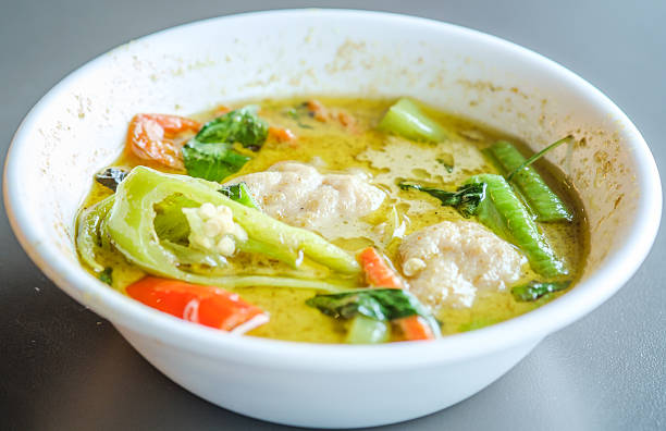 istock Thai Food, thai meatball green curry 474048164