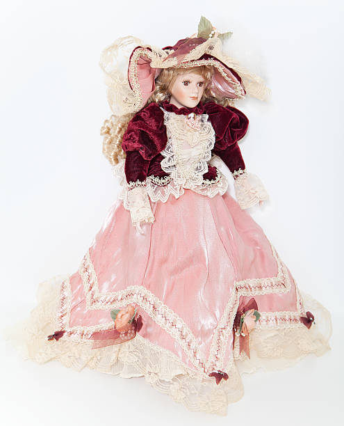 istock Doll lady in elegant velvet dress 474048178