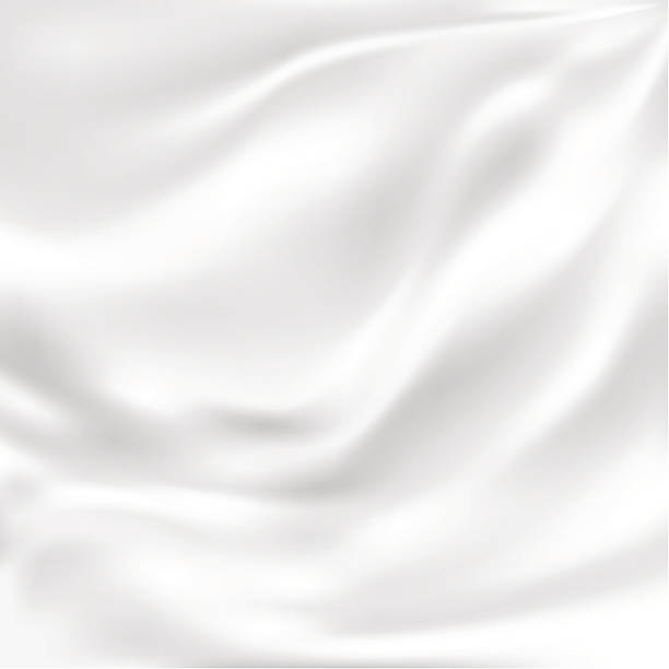 illustrazioni stock, clip art, cartoni animati e icone di tendenza di texture vettoriale astratta, seta bianca - textile silk backgrounds luxury