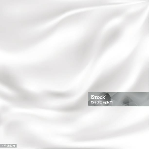 Abstract Vector Texture White Silk Stock Illustration - Download Image Now - Silk, Textile, White Color