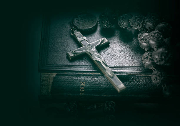 istock Bible and cross religious concept image 474054272
