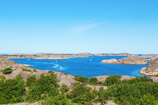 View of the archipelago on the Swedish west coast