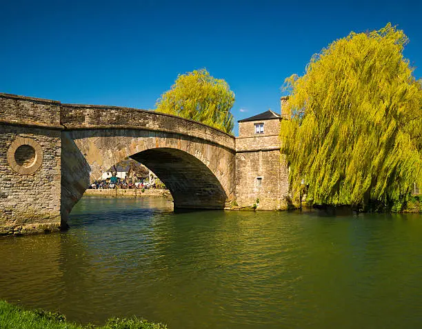 Photo of Halfpenny Bridge over the River Thames at Lechlade