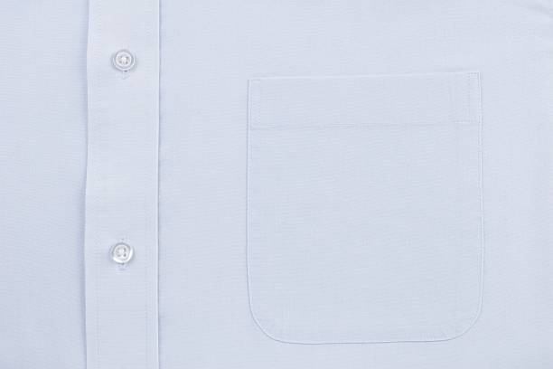 istock Blue Dress Shirt Pocket 474055483