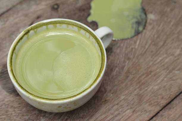 istock Green tea and milk for drinking 474056654