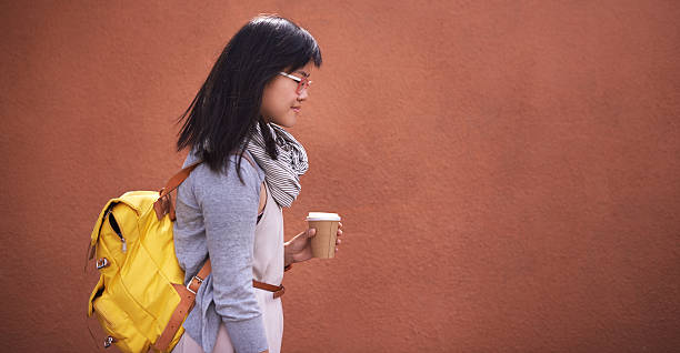 istock Coffee in hand... she's ready to seize the day! 474056940