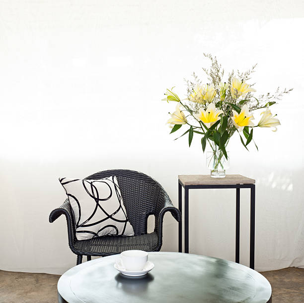 istock Outdoor furniture in bright setting 474057319
