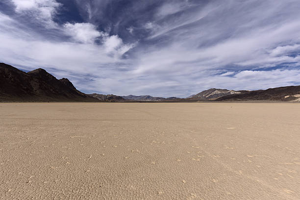 istock Dry lake bed in desert 474057390