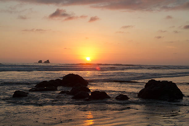 istock Beautiful sunset view from Ayampe beach, Manabi, Ecuador 474058910