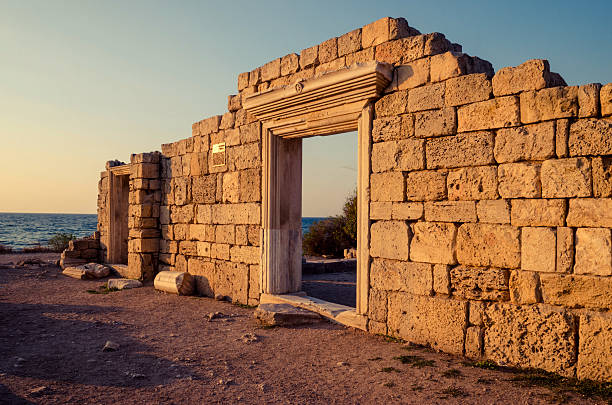 Basilica in Chersonesos stock photo