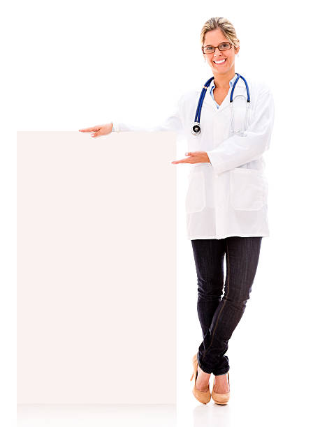 istock Doctor with a banner 474063001