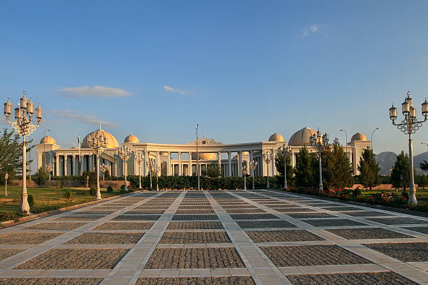 istock Palace with columns and domes. Ashkhabad. Turkmenistan. 474067533
