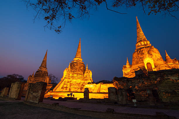 istock Wat phra sri sanphet in the night ,Ayutthaya ,Thailand 474068272