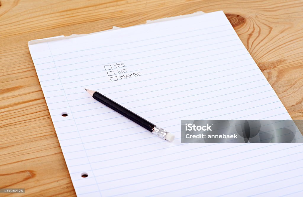 Make your choice A writing pad with the words yes, no and maybe in check boxeshttp://195.154.178.81/DATA/i_collage/pu/shoots/804599.jpg 2015 Stock Photo