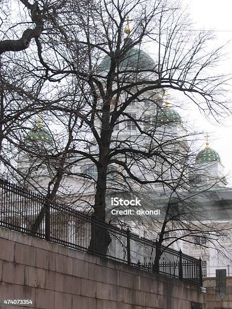 View Of The Cathedral Of St Nicholas Helsinki Stock Photo - Download Image Now - 2015, Autumn, Cathedral