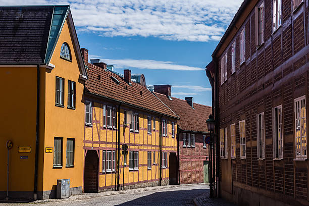 stadtansicht von ystad - rick stock-fotos und bilder