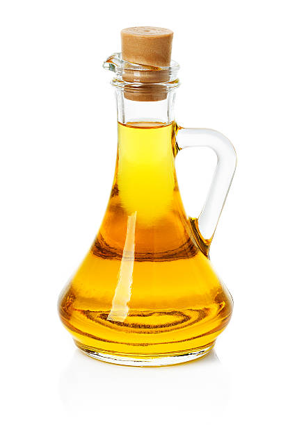 istock jar, decanter with olive or sunflower oil 474081329
