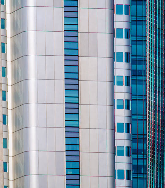istock Facades of dynamic skyscrapers in  Frankfurt, Germany 474092206