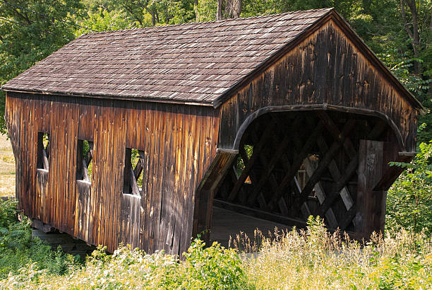 istock Old Covered Bridge near Springfield Vermont 474093185