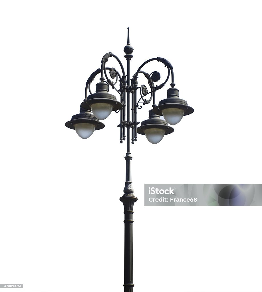 XIX secolo street lamppost - Foto stock royalty-free di Attrezzatura per illuminazione