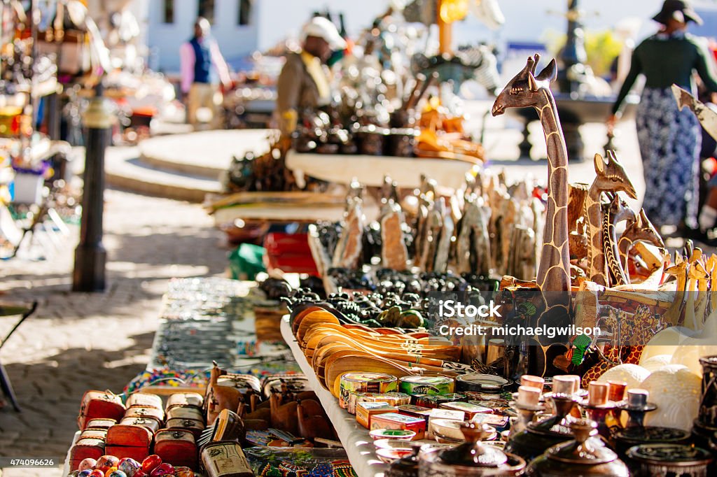 South African Market An outdoor South African market. South Africa Stock Photo