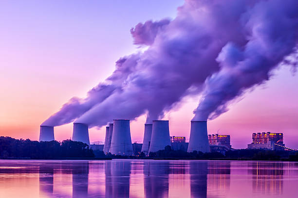 istock Big Power Plant in sunset 474099549