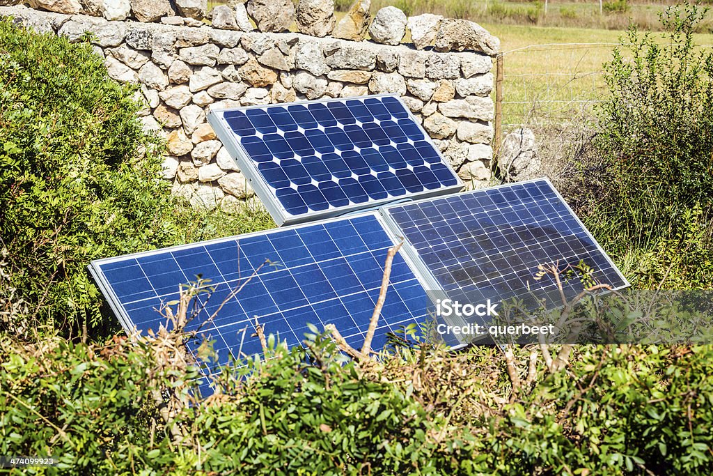 Solarkollektoren in Spanien - Lizenzfrei Elektrizität Stock-Foto