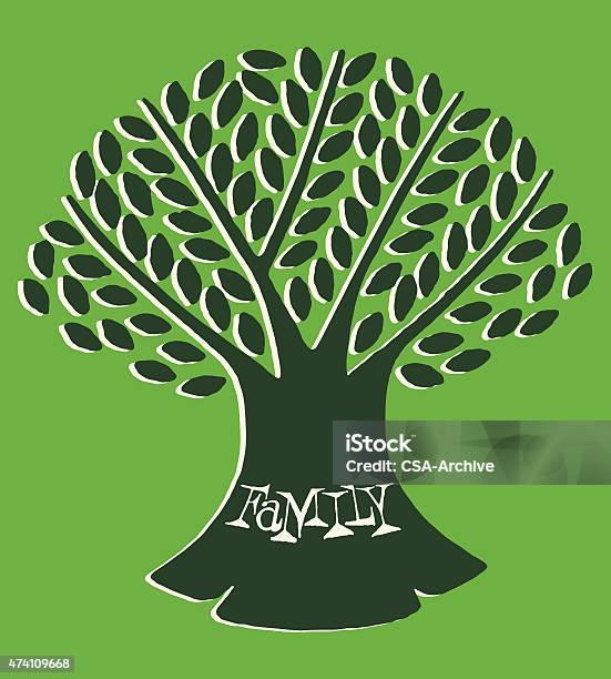 Family Tree Stock Illustration - Download Image Now - Tree, 2015, Branch - Plant Part