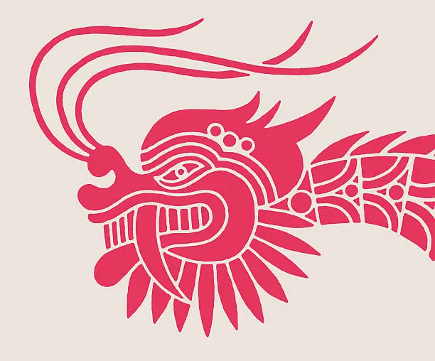 Vector illustration of Chinese Dragon