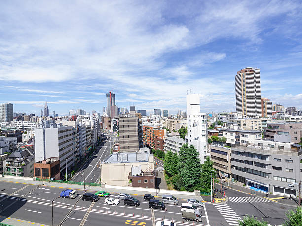 istock Top view of Tokyo street intersection 474110248