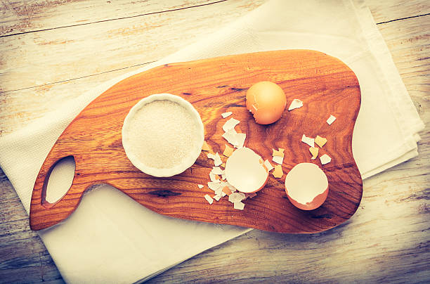 istock Vintage photo of Calcium with crushed eggshells 474110814