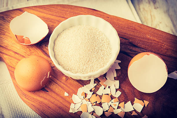 istock Vintage photo of Calcium with crushed eggshells 474111046