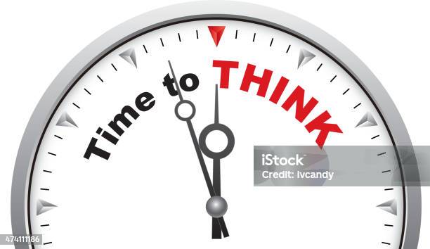 Think Monment Time To Think Stock Illustration - Download Image Now - Contemplation ...