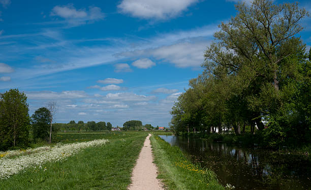 istock Nature path  in Waddinxveen where rural meest urban 474117922