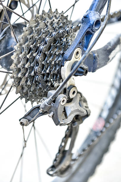 istock Bicycle gears and rear derailleur. 474117952
