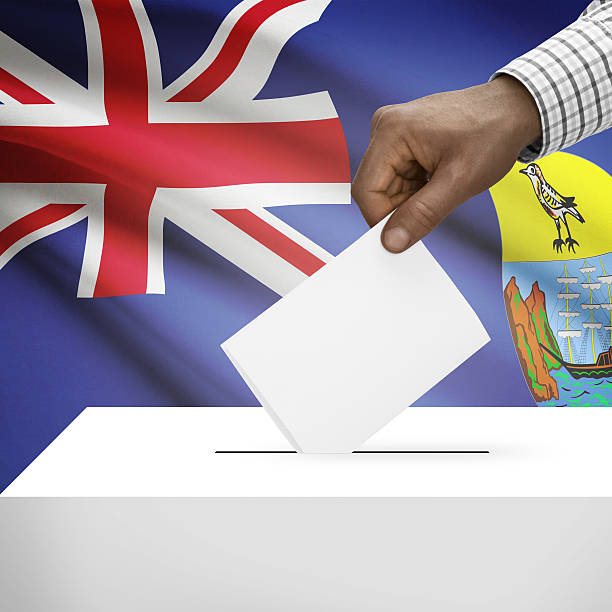 istock Ballot box with national flag series - Saint Helena 474121218