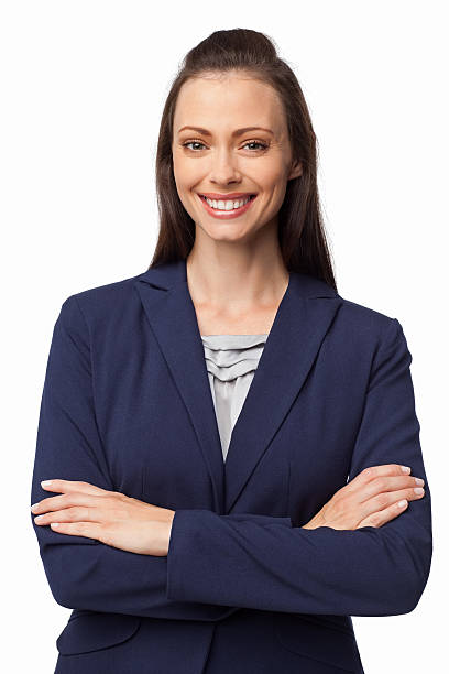 istock Female Entrepreneur Standing Arms Crossed - Isolated 474122373