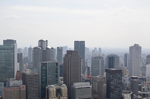 skyline of Osaka, Japan - view from Umeda Sky Building