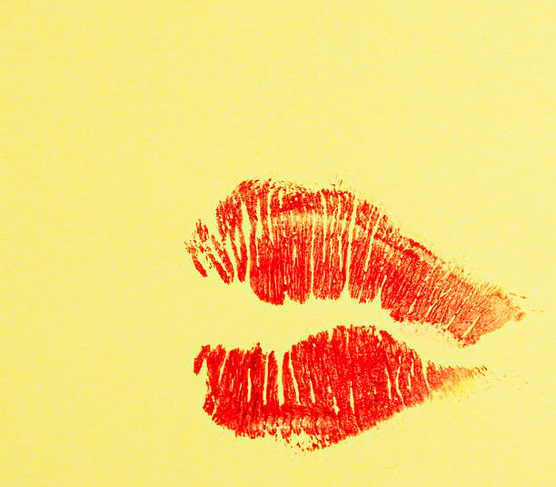 istock Imprint of lipstick 474128427