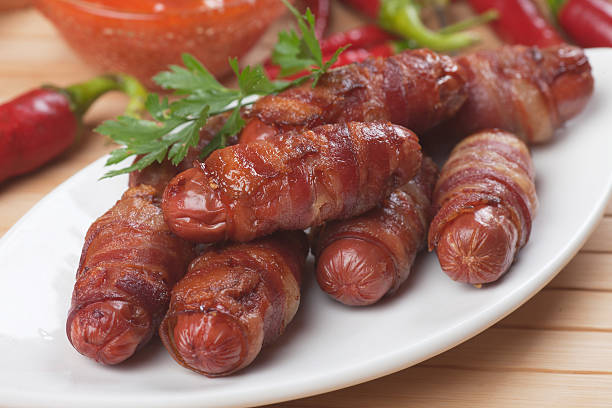 istock Pigs in blanket canape 474134808