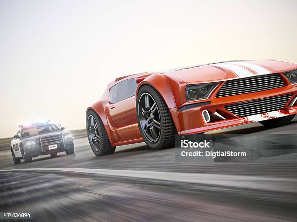 The Chase Stock Photo - Download Image Now - Pursuit - Concept, Chasing, Car