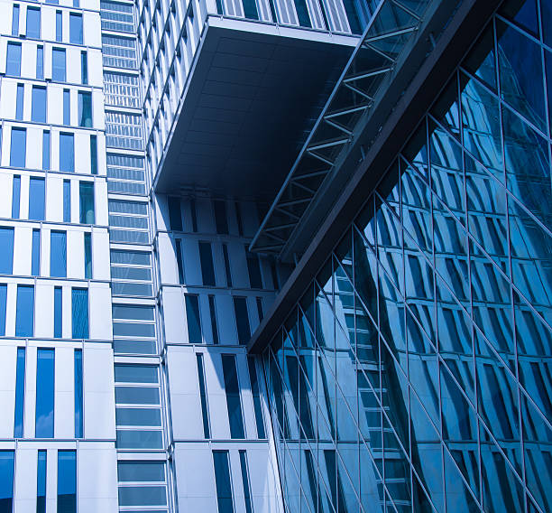 istock Modern architecture: Skyscrapers in Frankfurt, Germany 474136986