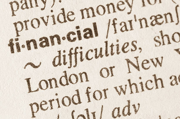 istock Dictionary definition of word financial 474138888