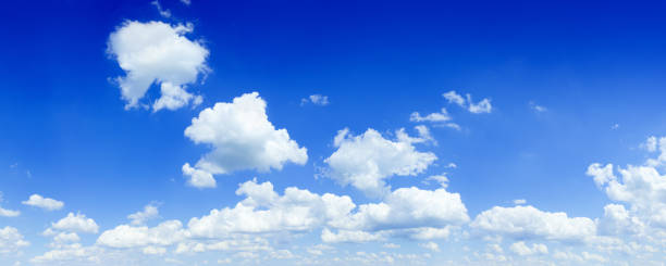istock A panorama of the blue sky and white clouds 474139233