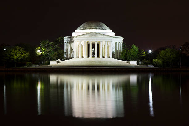 istock Jefferson Memorial at Night over the Tidal Basin in DC 474144214