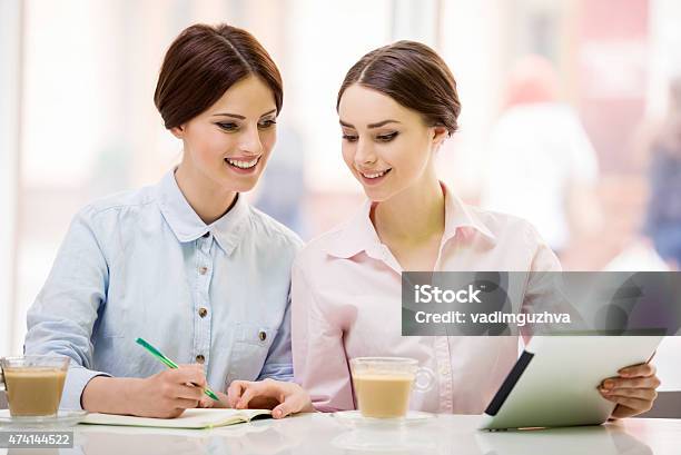 Bisinesswomen With Tablet Stock Photo - Download Image Now - 2015, Adult, Authority