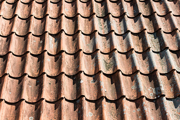 istock Vintage roof tiles 474144601